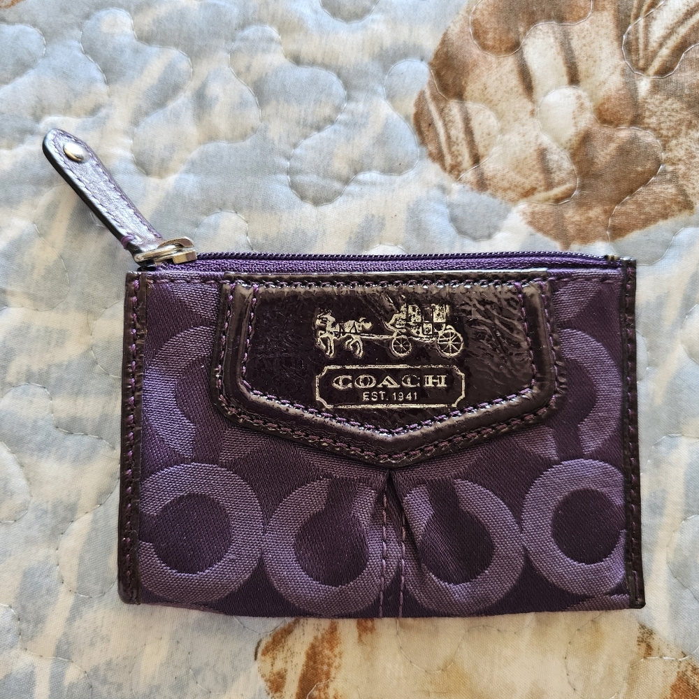 Coach Purple Coin Wallet